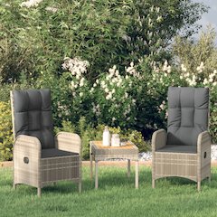 Garden Lounge Set Grey