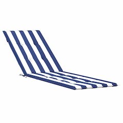 Deck Chair Cushion Blue and White Stripe