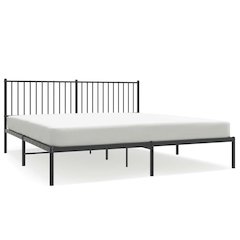 Bed Frame Black Powder-coated steel Double Bed Frame