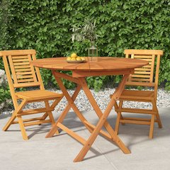 Garden Table Solid teak wood Large Foldable Garden Table Round