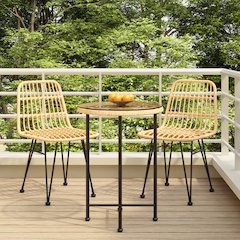 Garden Dining Set Black Steel Garden Dining Set Round Modern