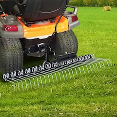 Scarifier Black Galvanized steel 42.9 in length Durable