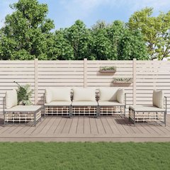 Garden Lounge Set Anthracite, Beige