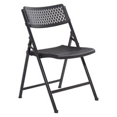 NPS® AirFlex Series Premium Polypropylene Folding Chair, Black (Pack of 4)