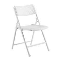 NPS® AirFlex Series Premium Polypropylene Folding Chair, White (Pack of 4)