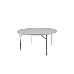 60" Comfort Max Round Fold in Half Plastic Table