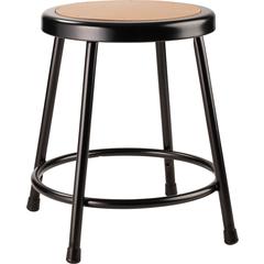 NPS® 18"Heavy Duty Steel Stool, Black