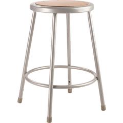NPS® 24" Heavy Duty Steel Stool, Grey