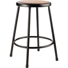NPS® 24"Heavy Duty Steel Stool, Black