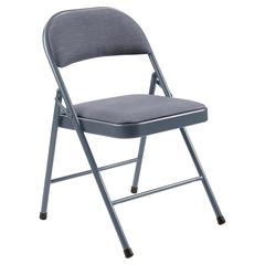 Commercialine® 900 Series Fabric Padded Folding Chair, Star Trail Blue (Pack of 4)