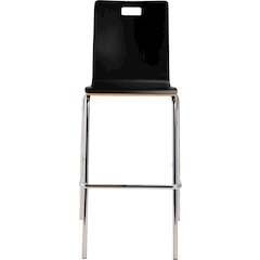 Bushwick Bentwood Stool, Black