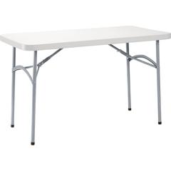 NPS® 24" x 48" Heavy Duty Folding Table, Speckled Gray