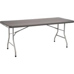 NPS® 30" x 72" Heavy Duty Folding Table, Charcoal Slate