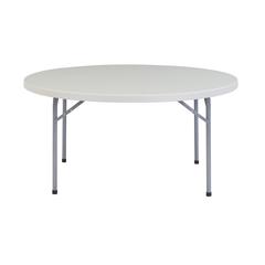 NPS® 60" Heavy Duty Round Folding Table, Speckled Grey