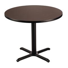 NPS® Café Table, 36" Round, "X" Base, 30" Height, Particleboard Core/T-Mold
