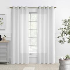 Rhapsody Lined Grommet Curtain Panel Window Dressing 54 x 63 in White