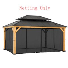 Universal Mosquito Netting for 12 ft. ×16 ft. Gazebos