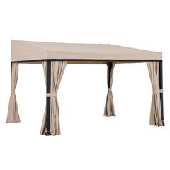 Sunjoy 10ft. x 12ft. Soft Top Gazebo with Curtain and Netting