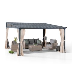 Sunjoy 12ft. x 14ft. Metal Roof;  Aluminum & Metal Frame