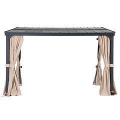 10ft. x 12ft. Metal Roof;  Aluminum & Metal Frame with Curtain and Netting