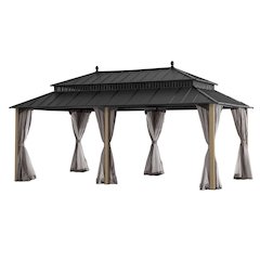 20 ft. x 12 ft. Kingston Extra-Tall, Wide Hardtop Wood Gazebo