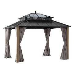12 ft. x 10 ft. Kingston Extra-Tall, Wide Hardtop Wood Gazebo