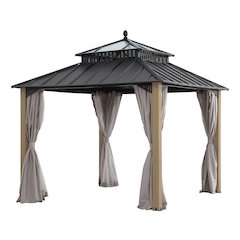 10 ft. x 10 ft. Kingston Extra-Tall, Wide Hardtop Wood Gazebo
