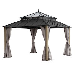 12 ft. x 12 ft. Kingston Extra-Tall, Wide Hardtop Wood Gazebo