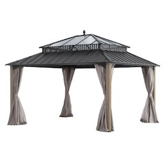 14 ft. x 12 ft. Kingston Extra-Tall, Wide Hardtop Wood Gazebo