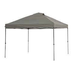 10 ft. x 10 ft. POP UP Gazebo with Detachable LED Light, Gray