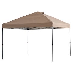 10 ft. x 10 ft. POP UP Gazebo with Detachable LED Light, Taupe