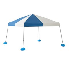 Grey and Navy Floating Pool Canopy Pop Up Gazebo & PVC Floats and Air Pump