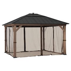 Universal Mosquito Netting for 11 ft. x13 ft. Wood-Framed Gazebos