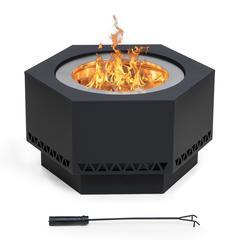 26 In. Hexagonal Outdoor Fire Pit