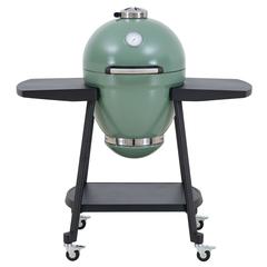 Sunjoy 20IN Egg-shaped Grill with Pizza Plate, Green