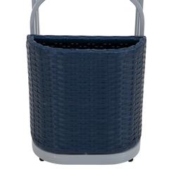Pickford Towel Rack and Hamper (Navy)