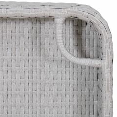 Wicker Floating Pool Tray Durable & Sturdy Aluminum Frame Pool Accessory Tray