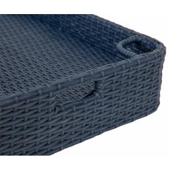 Wicker Floating Pool Tray Durable & Sturdy Aluminum Frame Pool Accessory Tray