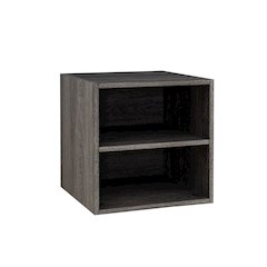 Quub Split Cabinet, Space Saving Stackable MDF Wood Cabinet for Living Room
