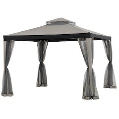 Sunjoy 10 ft. x 10 ft. OPP Gazebo with Netting