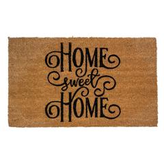 Natural Coir Rectangular "Home Sweet Home" Doormat 18" x 30"