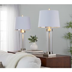 Glacier 30" Glass Table Lamp - Set of 2