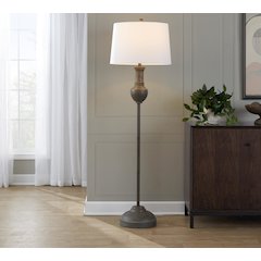 Griffin 61" Polyresin Floor Lamp