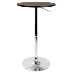 Brown Adjustable Bar Table