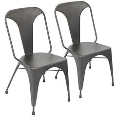 Matte Grey Austin Dining Chair - Set of 2
