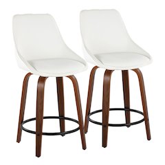 Diana 24" Fixed-Height Counter Stool - Set of 2