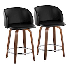 Fran 24" Fixed-Height Counter Stool - Set of 2