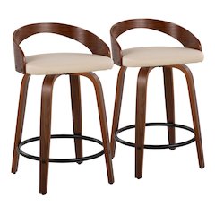 Grotto 24" Fixed-Height Counter Stool - Set of 2