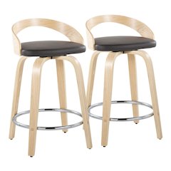 Grotto 24" Fixed-Height Counter Stool - Set of 2