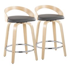 Grotto 24" Fixed-Height Counter Stool - Set of 2